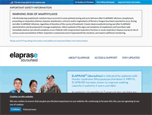 Tablet Screenshot of elaprase.com